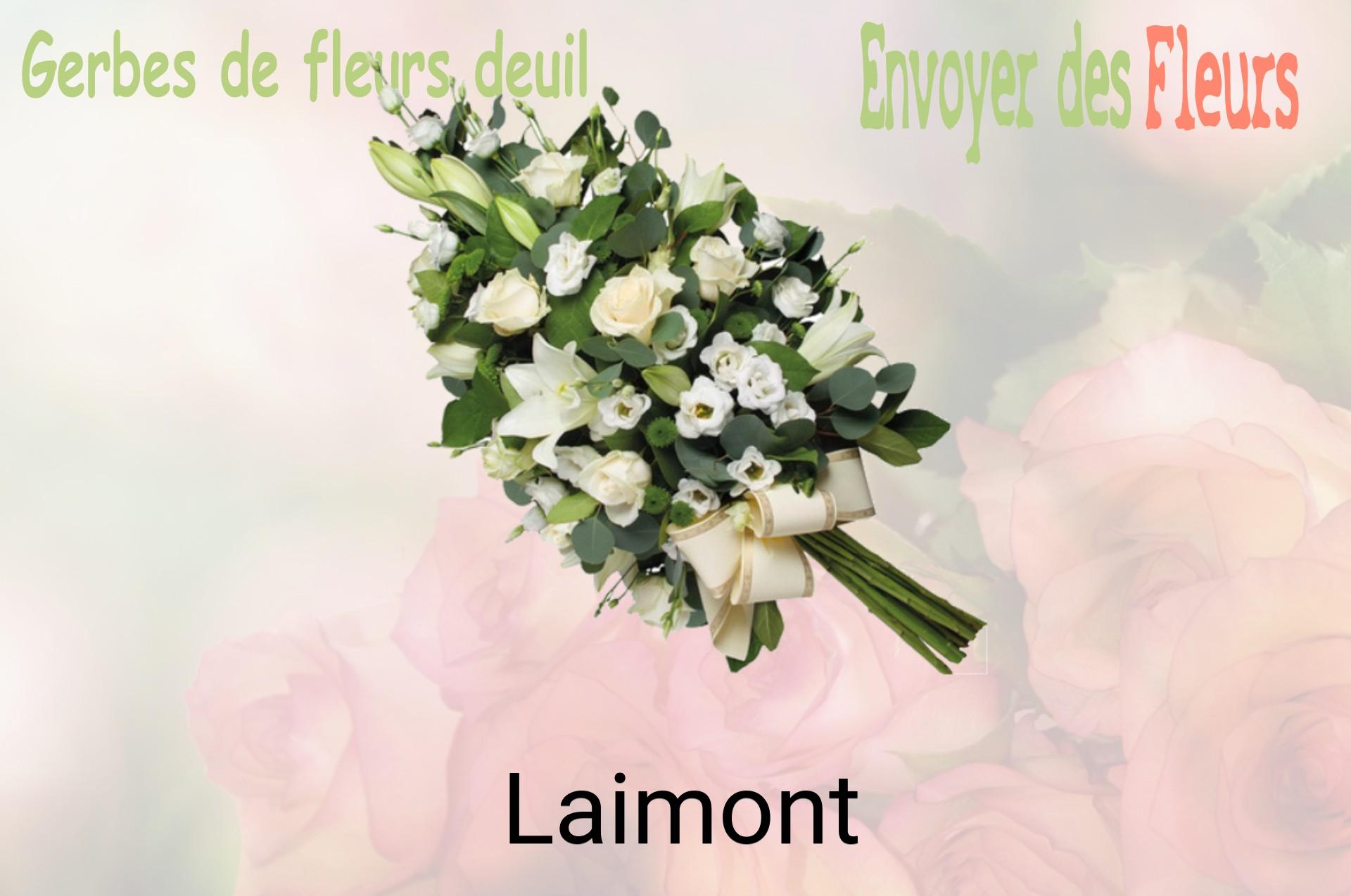 Gerbe de fleurs de deuil livrée à Laimont